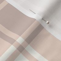 Blush Pink Gingham with Natural Background Checks Baby Classic - Medium Scale