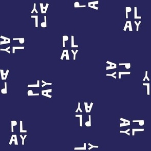 little Creatures co - play pattern - navy blue