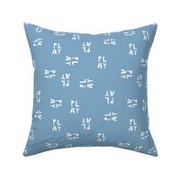 little Creatures co - play pattern - sky blue