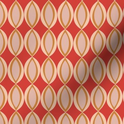 359 - Jumbo large scale modern/wheat seed in autumn fall colors of tangerine and gold - 100 pattern project: for home decor, soft furnishings, kids apparel, gender neutral nursery, bold lampshades, vibrant pillows