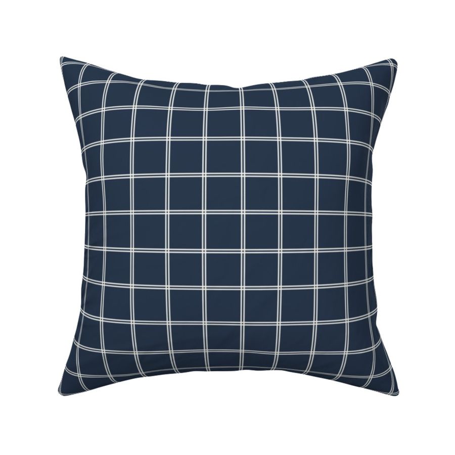 Christmas Plaid I S size I Navy #29384C