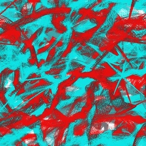 Abstract texture of red and turquoise colors