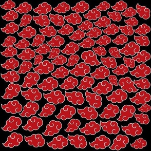 Tapis de souris géant Akatsuki Nuage Rouge pattern