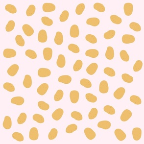 Potato Pattern on Pink Background