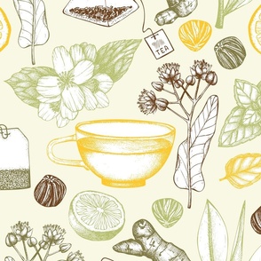 Herbal tea pattern