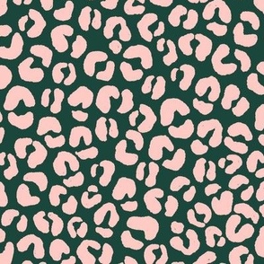 Jaguar Print in Pink and Forest