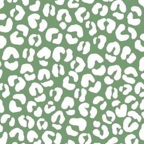 Jaguar Print in Leaf Green