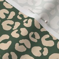 Jaguar Print in Retro Cream and Green