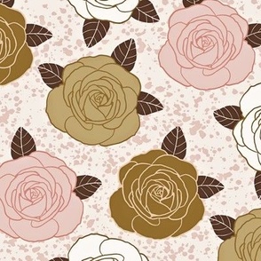 Neutral Color Roses - Large Scale