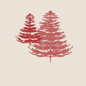 Evergreens in Red