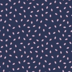 357 - Scattered wheat in blue and blush - 100 pattern project: tiny scale for apparel,  quilting and home decor