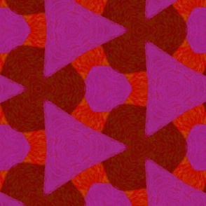 Magenta and Red Geometry