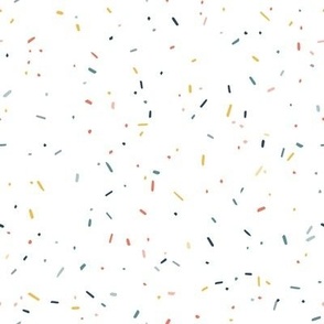 SMALL confetti on white