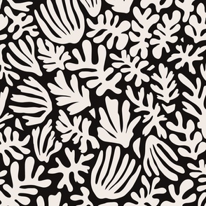 Matisse inspired Shapes Black