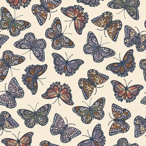 Butterflies - Cool Neutrals