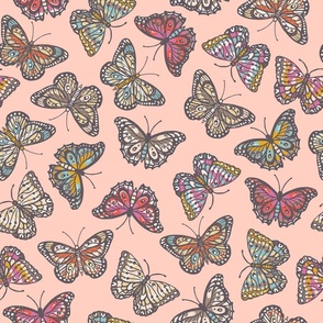 Butterflies - Cute Pink