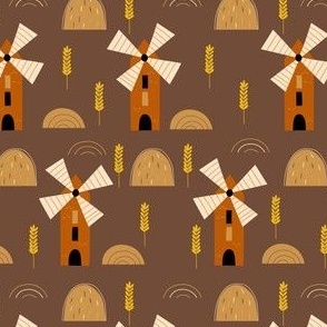 Windmills, Barns, and Haystacks