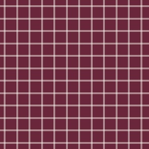 Christmas Plaid | S size | 3 | Wine #6A273B