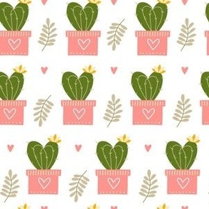 Cute Heart Cacti