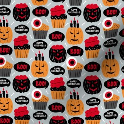 Halloween Party Creepy Cupcakes and Jack O Lanterns