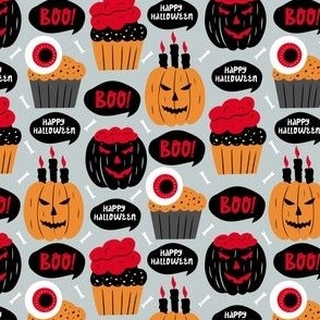 Halloween Party Creepy Cupcakes and Jack O Lanterns