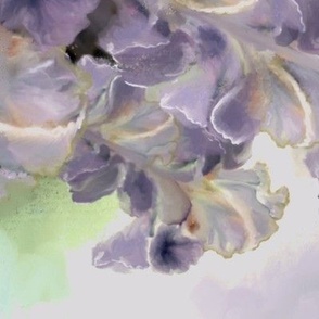 Watercolor Flowers in Purples