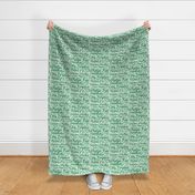 Winter Fun Words in Pine Green - Large Scale