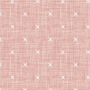 pink linen x