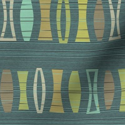 Modernist Stripes Teal