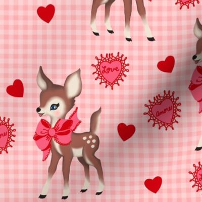I Love You Deer Vintage Valentine