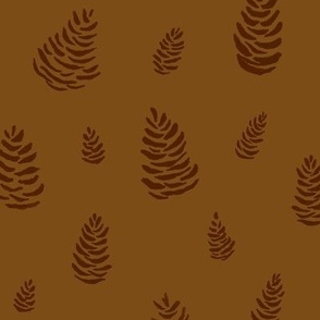 Pinecones LT Brown