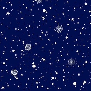 Starry Snowflake Night-dense