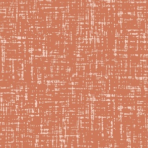 Terracotta orange distressed fabric texture Wallpaper