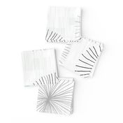 Dandelions Confetti White M+M Grays Slate H2O by Friztin