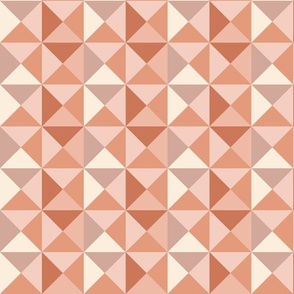 Check Rust Checkered Checkerboard Geometric Earth Tones Terracotta Modern  Minimal Chocolate Pattern Framed Mini Art Print by Daily Regina Designs