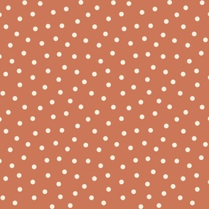 Scattered dots Terracotta