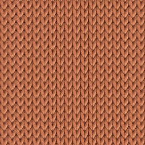 Terracotta solid knit large Wallpaper