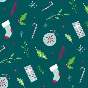Cute Christmas Pattern - Large Scale