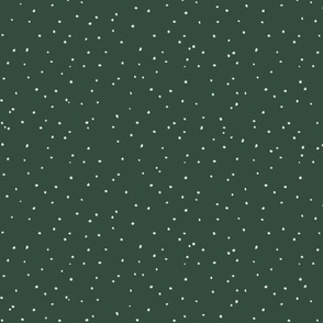Snowflakes I L size I 24" I on Forest green I Christmas Collection