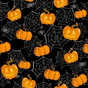 Spiderwebs And Pumpkins