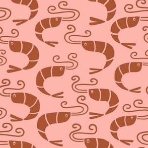 Shrimps - pink brown