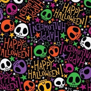 Colorful Halloween Skulls
