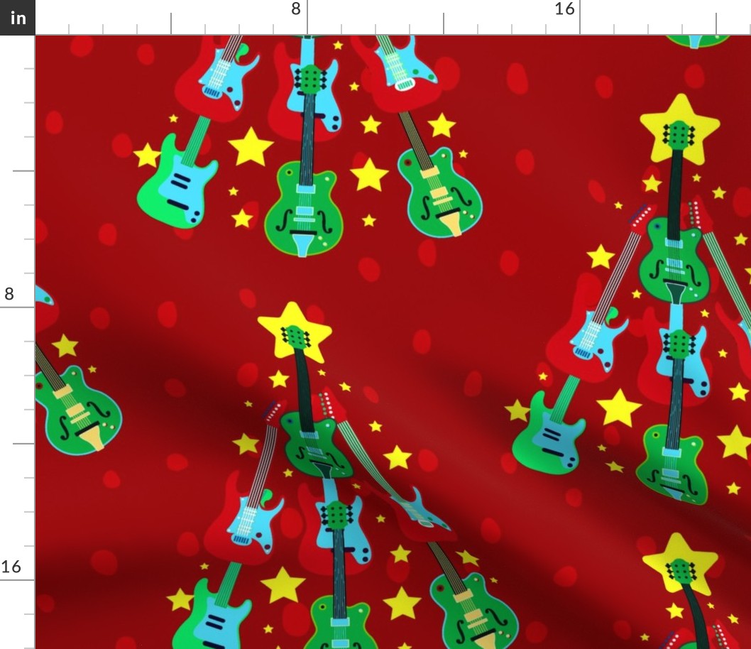 Guitar Christmas Tree - Large Scale