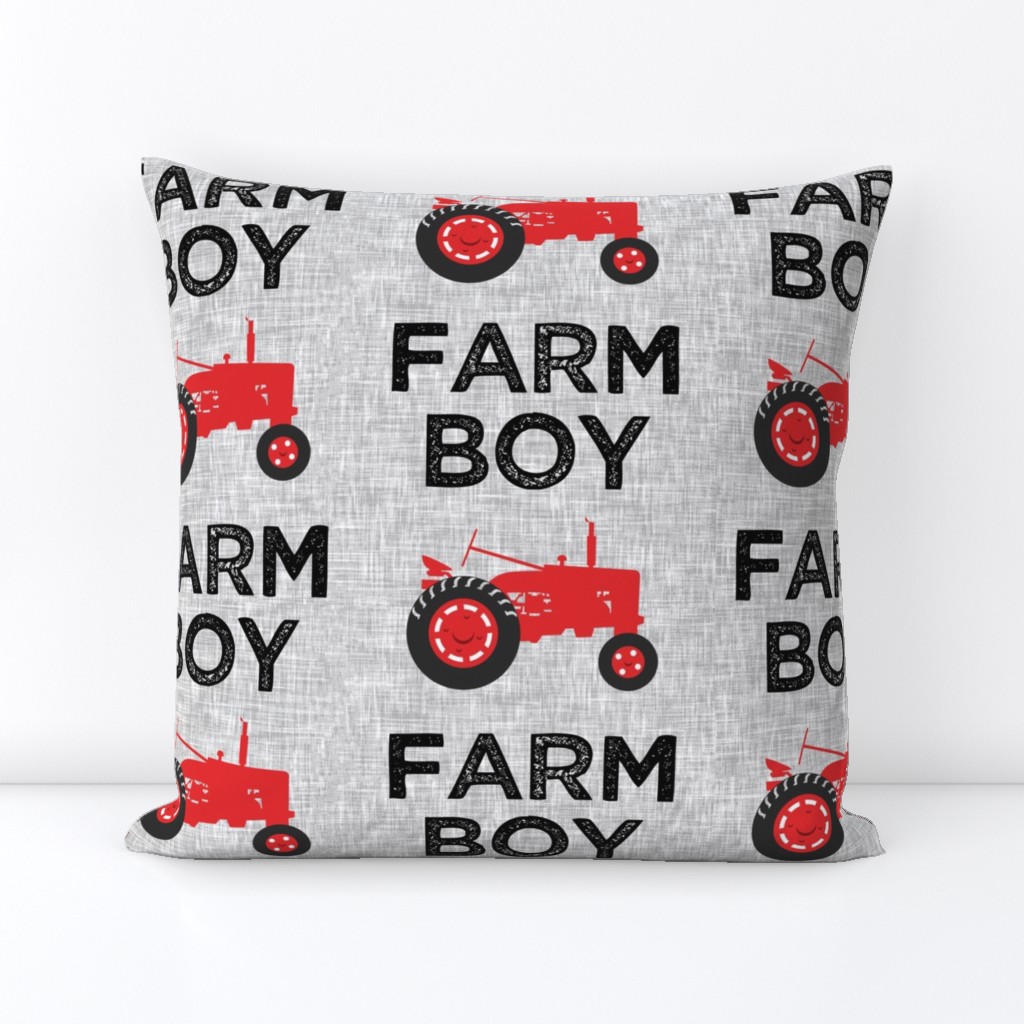 (large scale) Farm Boy - Tractor red  - C21
