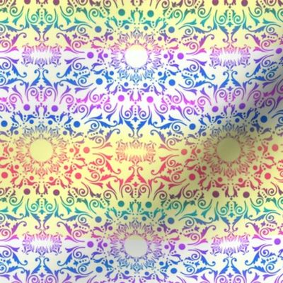 Rainbow Ombre Mandala Kaleidoscope 