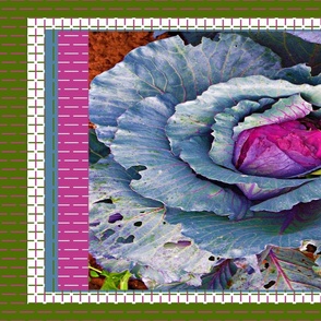 A Memory of Cabbage Wall Hanging or Tea Towel