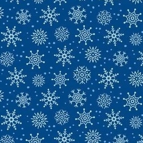 Snowflake Fun - Dark Blue // Small