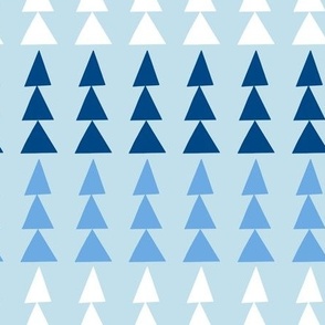 Triangle Trees - Light Blue // Large