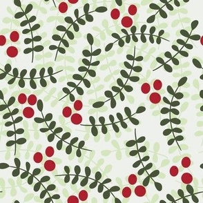 Merriest: Holly Berries Red And Green
