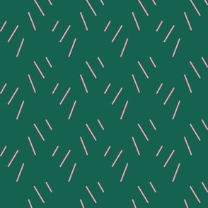 pine needle pattern dark green pink